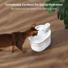 uahpet cat water fountain 5000mAh battery life boosts days between charges
