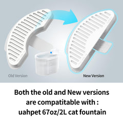 uahpet six-filter six-layer filtration helps reduce hair and metals for cleaner drinking water