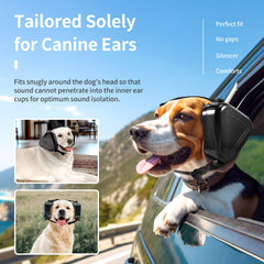 uaidie dog ear muffs adjustable straps provide snug fit for varied dog head sizes