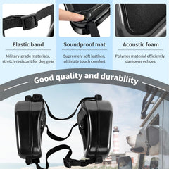 uaidie dog ear muffs leather-like design adds style while protecting hearing