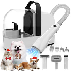 ubrobo dog grooming vacuum unit dustbox captures loose hair for easy cleanup