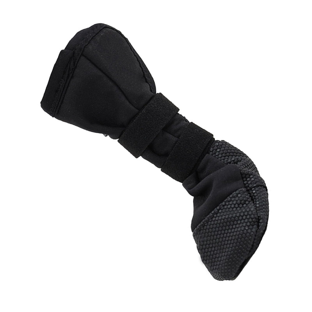 Ubxvamm dog paws protector boot side view showing protective coverage during walks