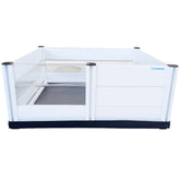 UC Barkley whelping box clear window panel lets you monitor puppies calmly.