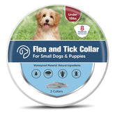 UDyoude small dog flea collar pack 2 on neck for everyday protection