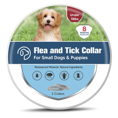 UDyoude small dog flea collar pack 2 on neck for everyday protection