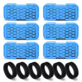UIOOQ cat fountain filter package with six filters and six sponges for replacement