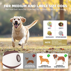 UJQW AutoDog Ball Launcher battery indicator for real-time power info during long sessions.