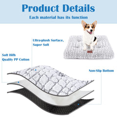 ULIGOTA dog bed anti-slip-dots keep the mat in place for safe naps.