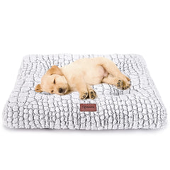 ULIGOTA dog bed plush-top provides cozy warmth for small dogs during crate time.