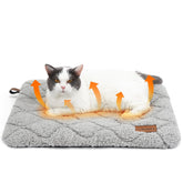 ULIGOTA self-warming cat bed with removable cover provides easy-clean warmth for pets.