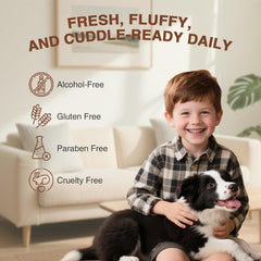 ulroyda coat-softening formula with coconut and castor oils improves texture.