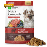 Ultimate Pet Nutrition Nutra Complete freeze-dried beef bites for easy digestion