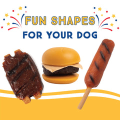 Ultra Chewy Cheeseburgers on-the-go treat during a walk