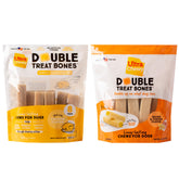 Ultra Chewy Double Treat Bones pack-front; long-lasting chew for dogs.