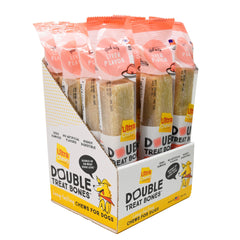 Ultra Chewy Liver Double Treat Bones outer layer shows long-lasting chew quality and flavor