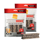 Ultra Chewy Steel Bones large beef flavor packaging close-up highlighting long-lasting chews.