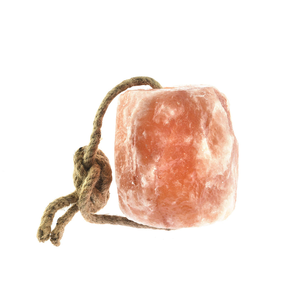 UMAID Himalayan salt lick rope horse provides mineral-rich engagement for horses.
