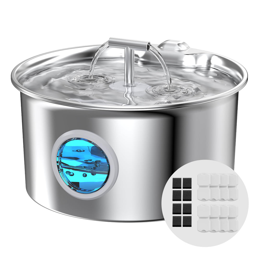 UMOCUOY cat water fountain stainless steel body for durable, safe hydration.