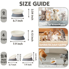 Umysky two-part food and base assembly highlights easy feeding setup.