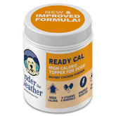 Under the Weather Ready Cal powder in a dog bowl supporting healthy weight gain
