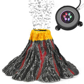 Uniclife aquarium volcano ornament adds realistic landscape focal point
