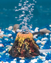 Uniclife aquarium volcano ornament adds a natural volcano look to enhance tank aesthetics.