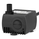 Uniclife submersible pump rotatable flow knob enables precise water control for fountains and aquariums.
