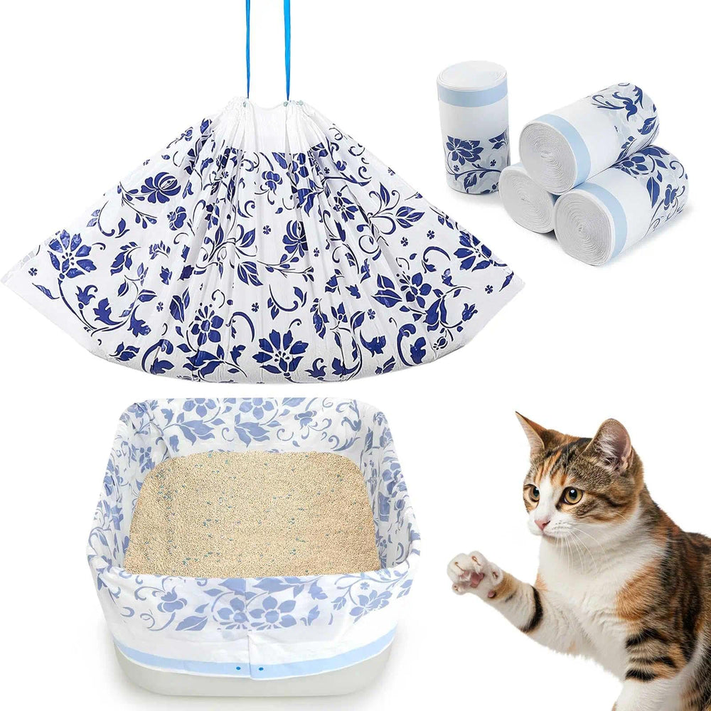 Unicorn Catcher 30 Pack Litter Bags folded for easy setup and storage