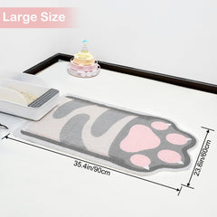Unicorn Catcher cat litter mat is easy to clean with shaking, vacuuming, or washing