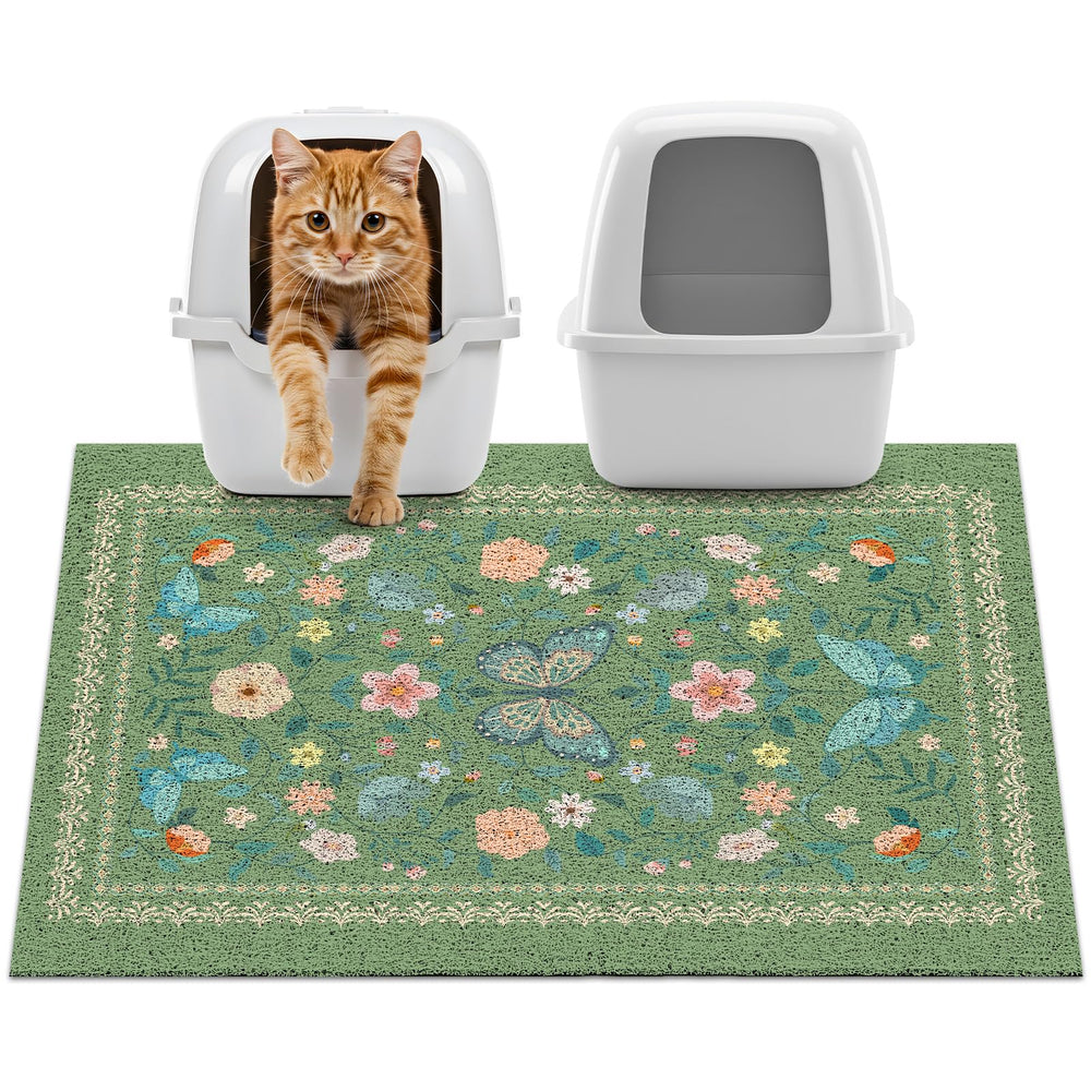 Unicorn Catcher cat litter mat with thick mesh design traps litter effectively.