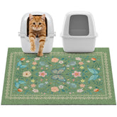 Unicorn Catcher cat litter mat with thick mesh design traps litter effectively.
