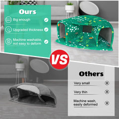 Unicorn Catcher Guinea Pig Hideout interior with pet shows comfortable sleeping space.