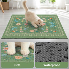 Unicorn Catcher soft material provides paw-friendly comfort around the litter box.