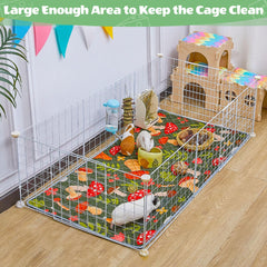 Unicorn Catcher waterproof bottom mat keeps cage clean and dry between cleanings.