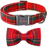 Unique Style Paws Christmas collar bow detail boosts festive dog appearance
