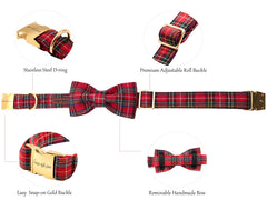 Unique Style Paws durable metal D-ring collar provides secure leash attachment and lasting hardware.