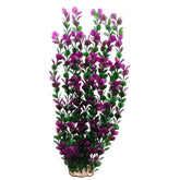 unootel lantian grass cluster 21-inch purple leaves aquarium plant enhances tank depth