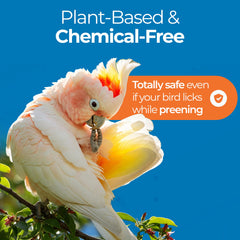 UnRuffledRx Aloe Vera plant-based formula providing natural hydration for plumage.