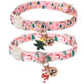 UP URARA PUP fall grid pattern cat collar on cat for autumn style