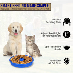 UpBowl Kit two bowls setup for convenient meals and water