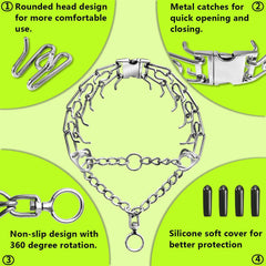 UPDOPEF collar shows swivel ring for tangle-free control