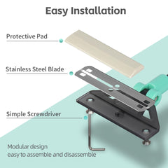 UPETTOOLS brush head cleans debris from tank sides and bottom.