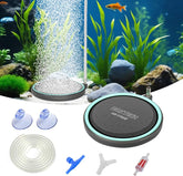 UPETTOOLS Aquarium Air Stone 2.0 inch nano diffuser delivering ultra-fine bubbles for quiet, efficient aeration.