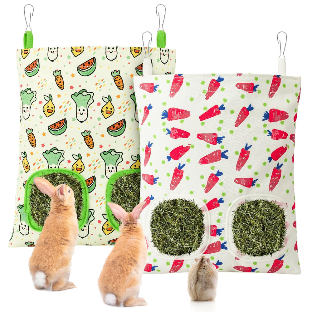 UPINS guinea-pig hay feeder 2pack keeps hay tidy and accessible