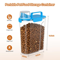 Uppetly large-pouring-spout simplifies dispensing big kibble pieces