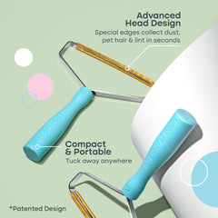 Uproot Cleaner Pro edge design closeup showing fabric-safe efficiency.