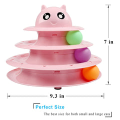 UPSKY cat toy roller balls inside demonstrate colorful motion for hunting-stimulation play.