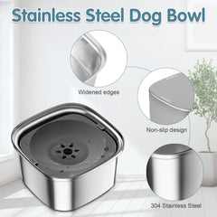 UPSKY 3L dog water bowl travel-friendly setup shown in vehicle or outdoors.