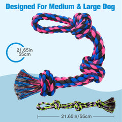 Upsky rope toy durability in action shows tightly woven twists resisting strong bites.