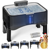 UPSKY dog water fountain with four heights offers comfortable drinking posture.